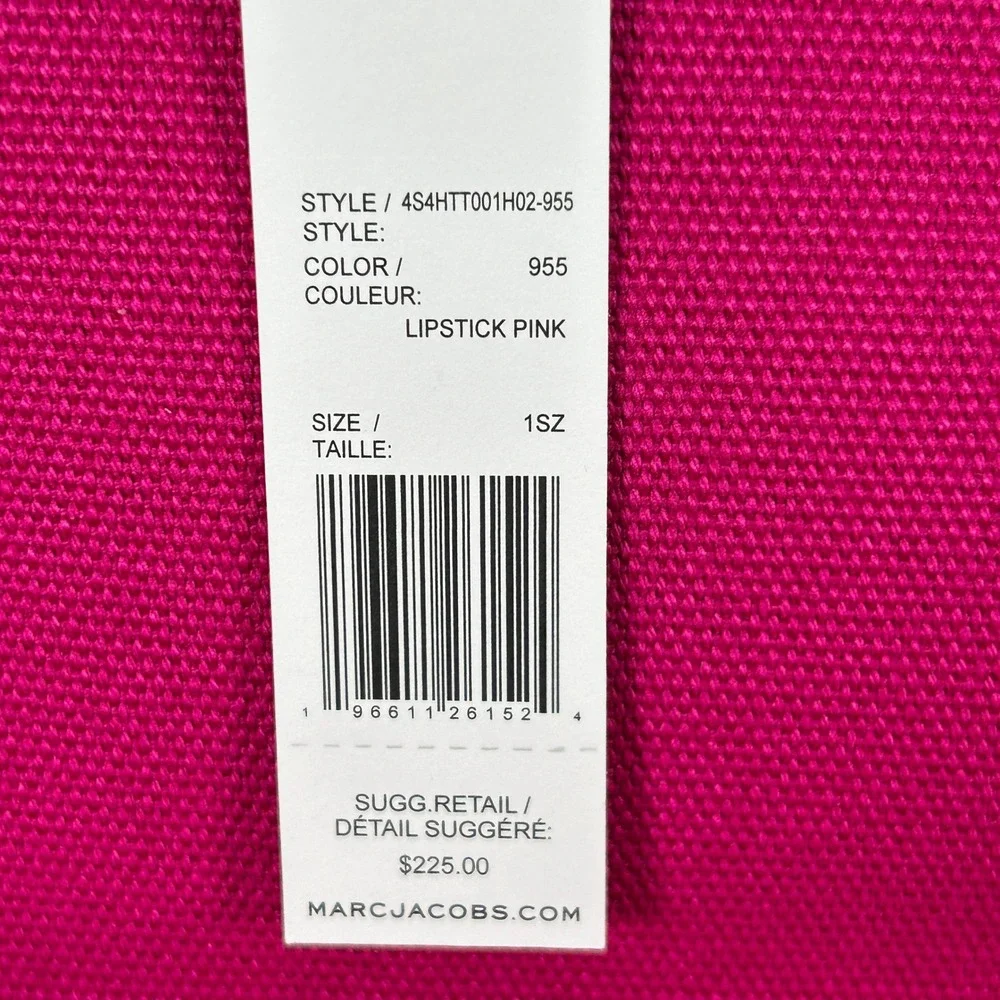 Marc Jacobs Standard Supply Workwear Tote Bag Pink New NO SHOULDER STRAP